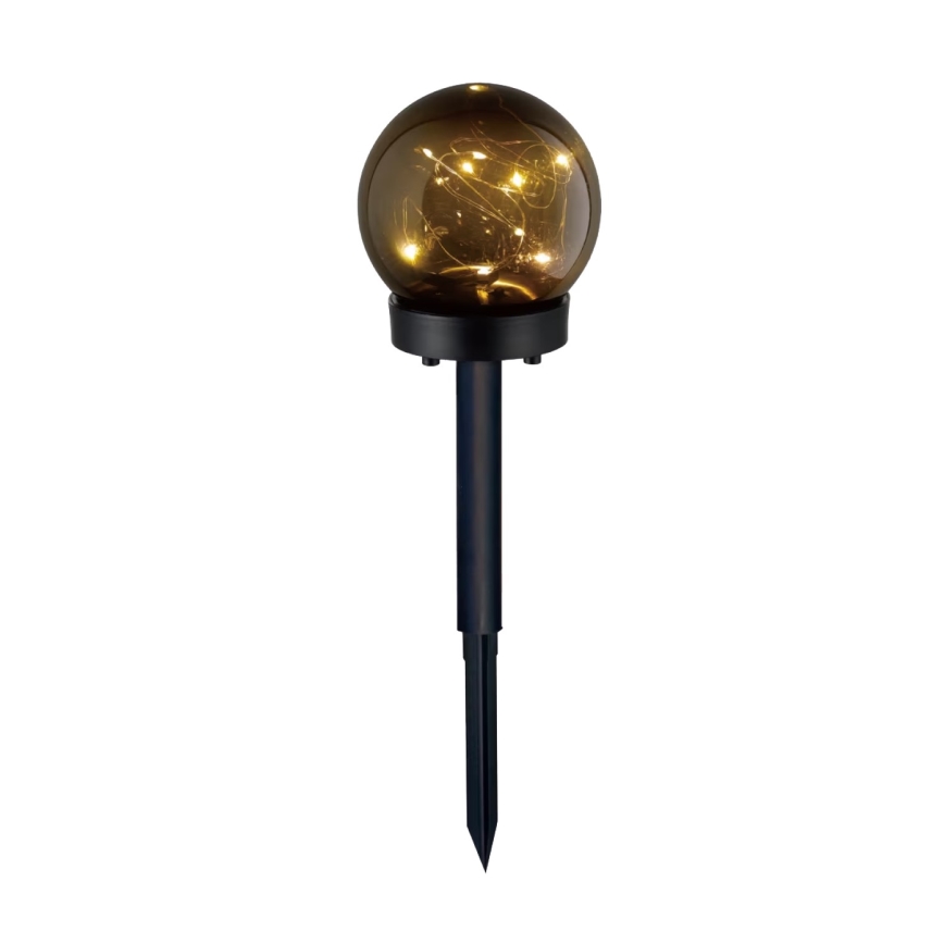SET 5x LED Solar lamp 5xLED/0,12W/1,2V 3000K IP44 zwart