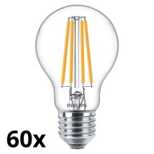 SET 60x LED Lamp VINTAGE Philips A60 E27/10.5W/230V 2700K