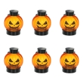 SET 6x LED Decoratie HALLOWEEN LED/1xCR2032/warm wit pompoenen