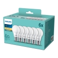 SET 6x LED Lamp Philips E27/8W/230V 2700K