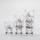 Set 6x likeur glas doorzichtig - bloemenpatroon nr. 3