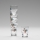Set 6x likeur glas doorzichtig - bloemenpatroon nr. 6