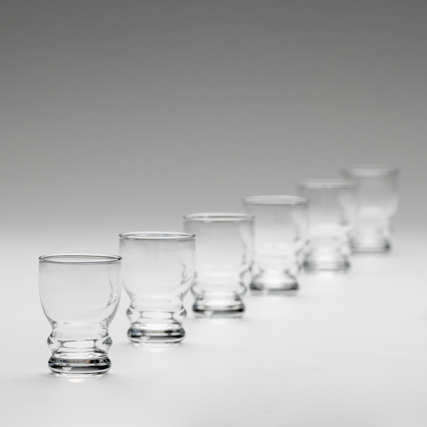 Set 6x likeur glas doorzichtig