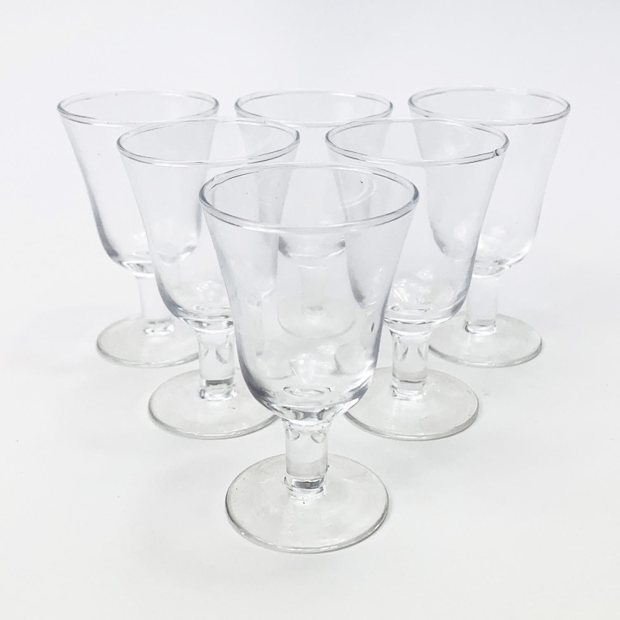 Set 6x likeur glas doorzichtig