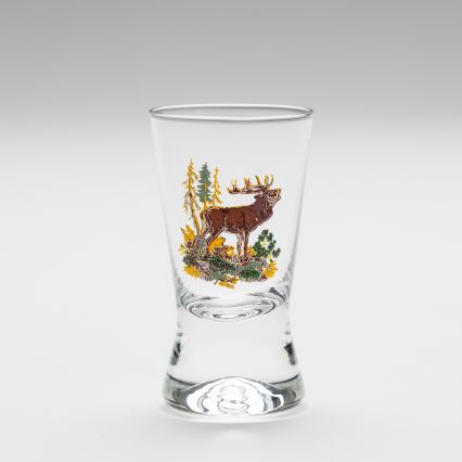 Set 6x likeur glas met een jachtmotief