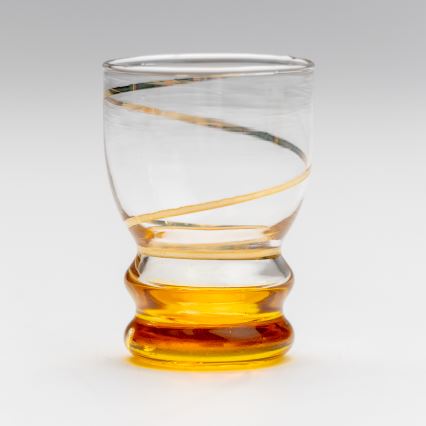 Set 6x shotglas doorzichtig geel