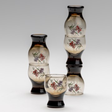 Set 6x shotglas gerookt boeket nr. 3