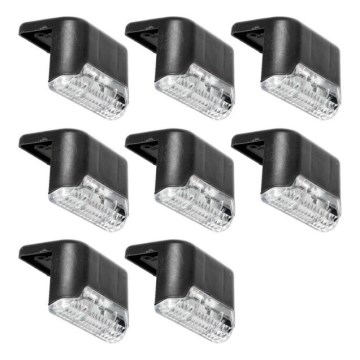 SET 8x LED Solarverlichting voor trappen LED/0,06W/1,2V 3000K IP44 600 mAh