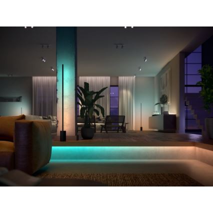 SET - LED RGBW dimbare strip Philips Hue WHITE AND COLOR AMBIANCE 2m LED/20W/230V + 4x Dimbare lamp Philips A60 E27/6,5W/230V 2000-6500K