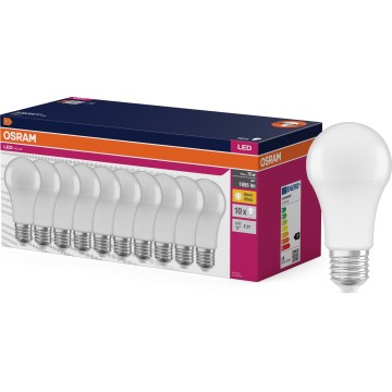 Set van 10 LED-lampen CLASSIC A75 E27/10W/230V 2700K - Osram