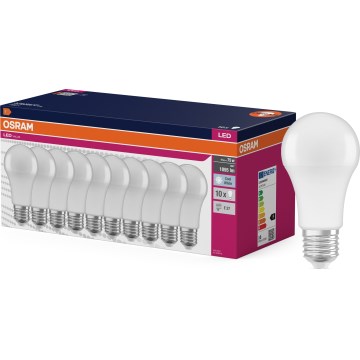 Set van 10 LED-lampen CLASSIC A75 E27/10W/230V 4000K - Osram