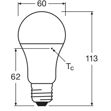 Set van 10 LED-lampen CLASSIC A75 E27/10W/230V 4000K - Osram