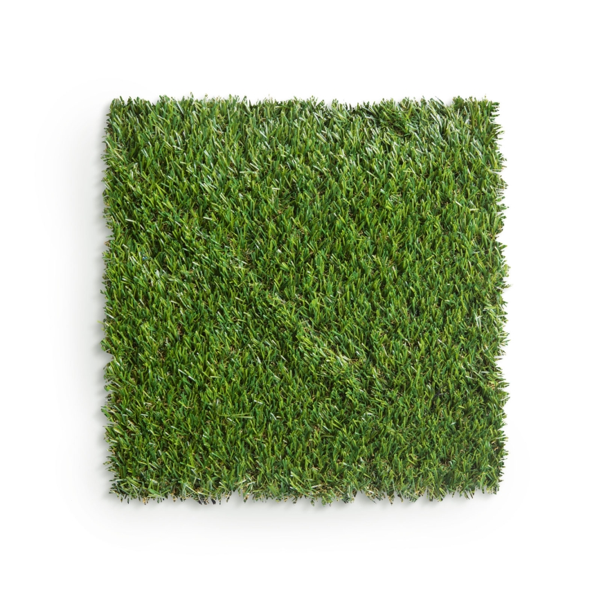 Set van 11 kunstgrastegels 30x30 cm, poolhoogte 20 mm, groen