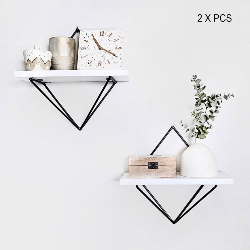 Set van 2 DIA-planken, wit/zwart