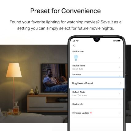 Set van 2 dimbare LED-lampen A60 E27/8,7W/230V 2700K Wi-Fi - TP-Link