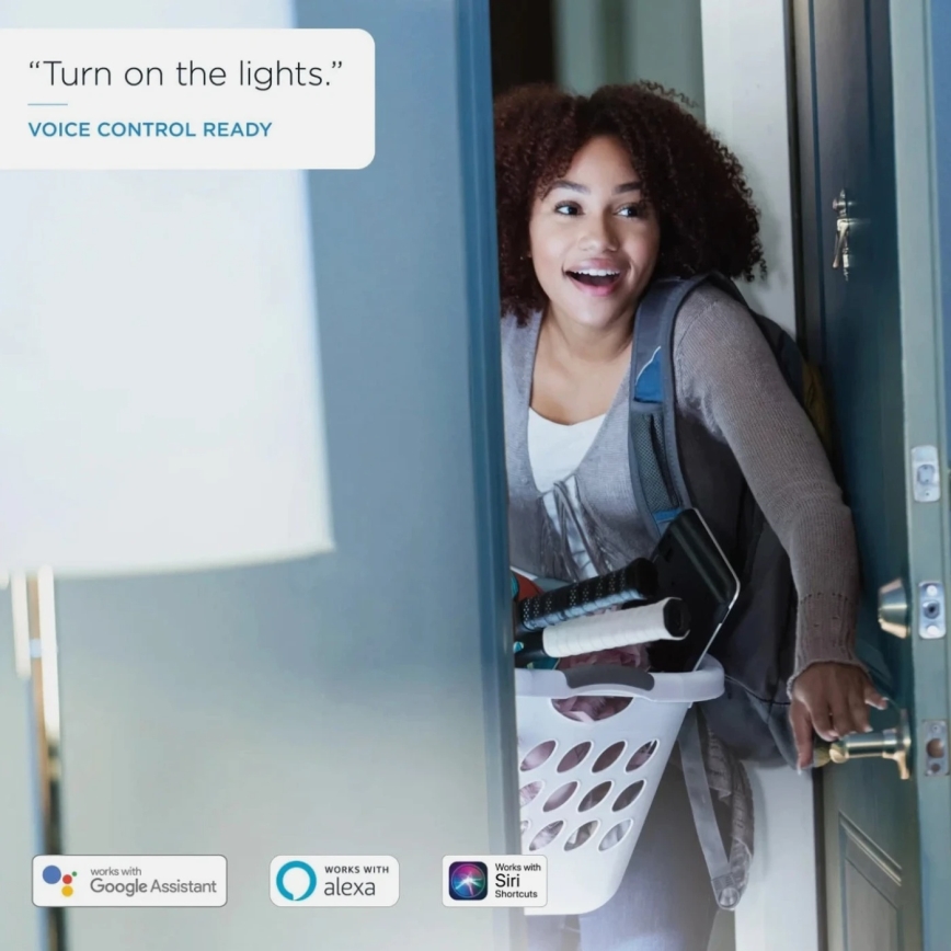 Set van 2 dimbare LED-lampen A60 E27/9W/230V 2700K Wi-Fi + afstandsbediening - WiZ