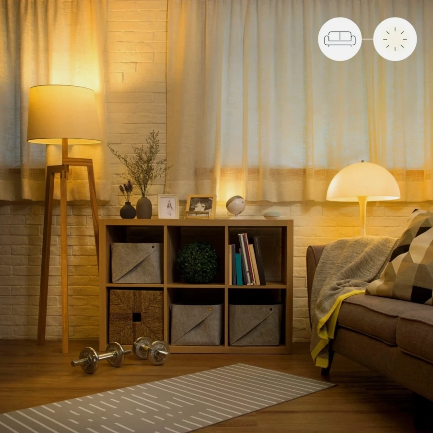 Set van 2 dimbare LED-lampen A60 E27/9W/230V 2700K Wi-Fi + afstandsbediening - WiZ