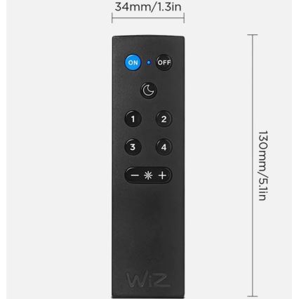 Set van 2 dimbare LED-lampen A60 E27/9W/230V 2700K Wi-Fi + afstandsbediening - WiZ