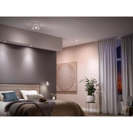 Set van 2 dimbare Philips Hue White Ambiance GU10/4,2W/230V 2200-6500K + Hue Bridge