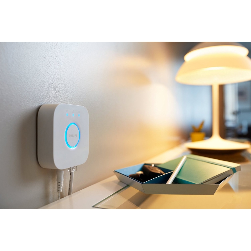 Set van 2 dimbare Philips Hue White Ambiance GU10/4,2W/230V 2200-6500K + Hue Bridge
