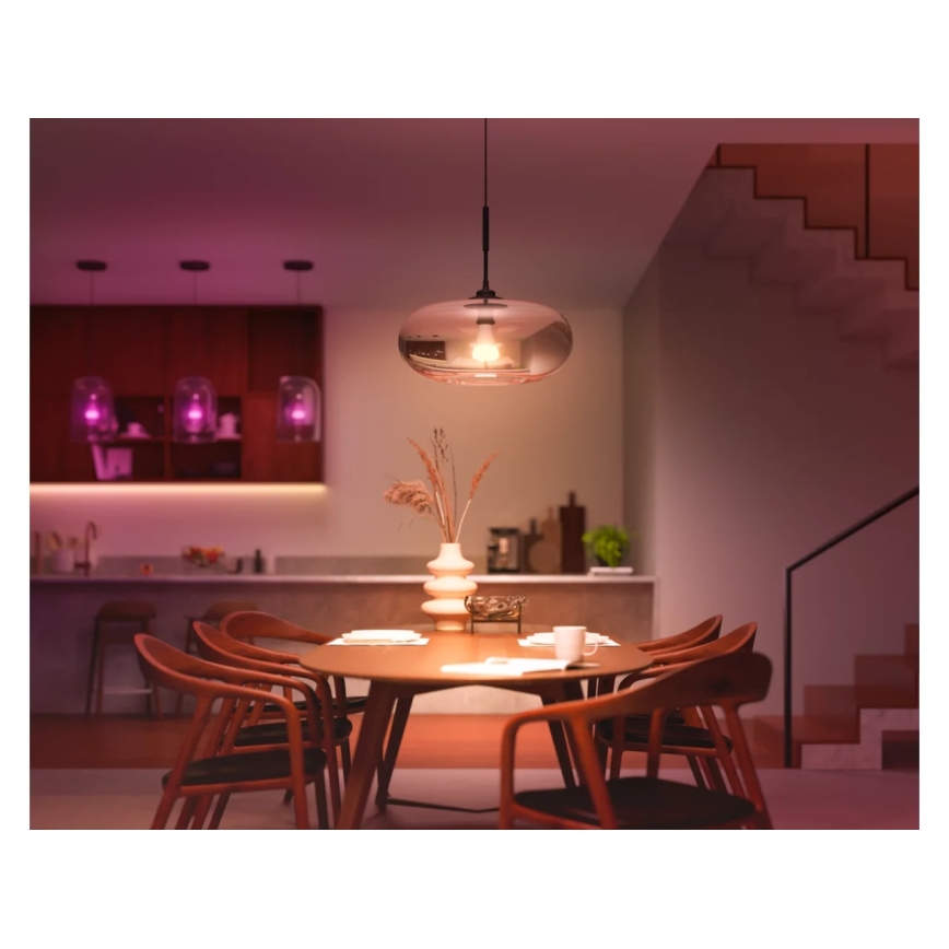 Set van 2 dimbare LED-lampen Philips Hue WHITE AND COLOR AMBIANCE E27/6W/230V 1000-20000K