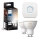 Set van 2 dimbare Philips Hue White Ambiance GU10/4,2W/230V 2200-6500K + Hue Bridge