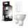 Set van 2 dimbare Philips Hue WHITE AMBIANCE GU10/4,2W/230V 2200-6500K LED-spots + dimmer-schakelaar