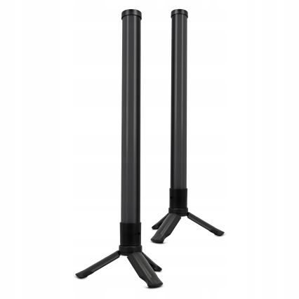 Set van 2 dimbare RGBIC LED-tafellampen LED/5W/5V zwart + afstandsbediening