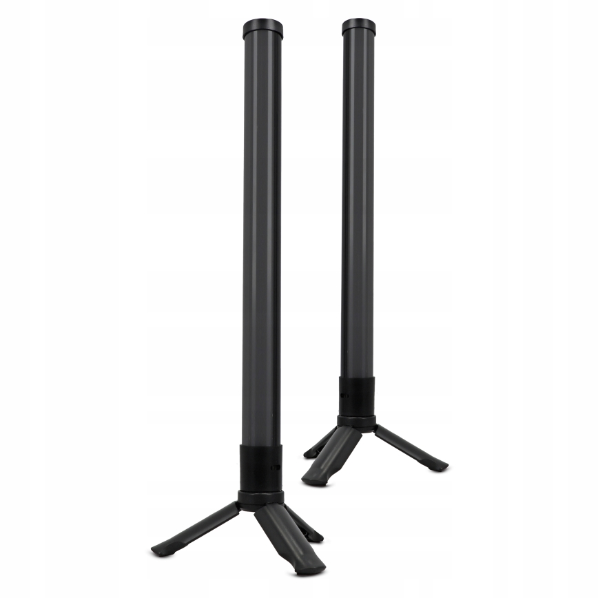 Set van 2 dimbare RGBIC LED-tafellampen LED/5W/5V zwart + afstandsbediening