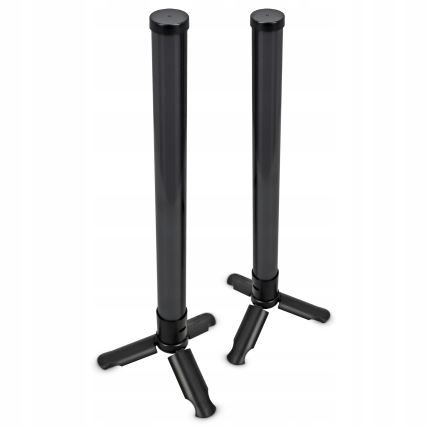 Set van 2 dimbare RGBIC LED-tafellampen LED/5W/5V zwart + afstandsbediening