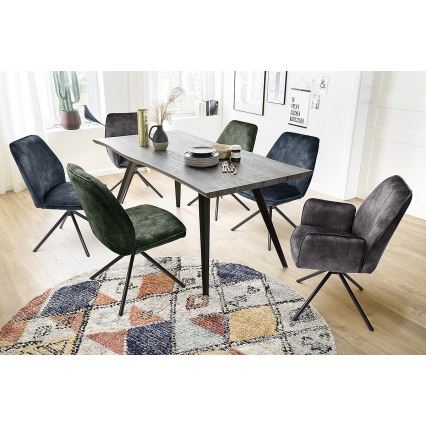 Set van 2 eetkamerstoelen NEXORO, antraciet