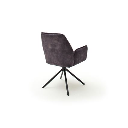 Set van 2 eetkamerstoelen NEXORO, antraciet