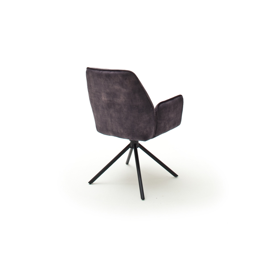 Set van 2 eetkamerstoelen NEXORO, antraciet