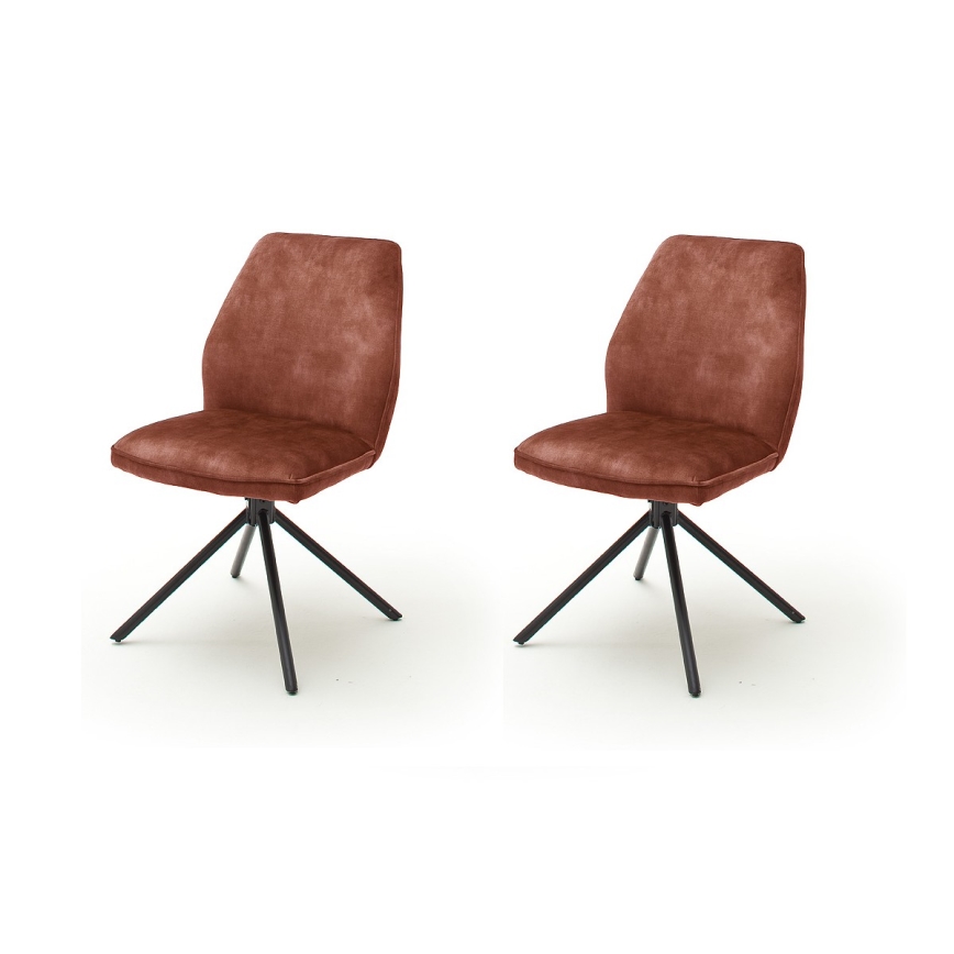 Set van 2 eetkamerstoelen NEXORO, rood