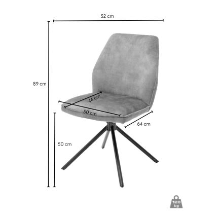 Set van 2 eetkamerstoelen NEXORO, rood