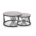 Set van 2 ELEGRA salontafels, grijs
