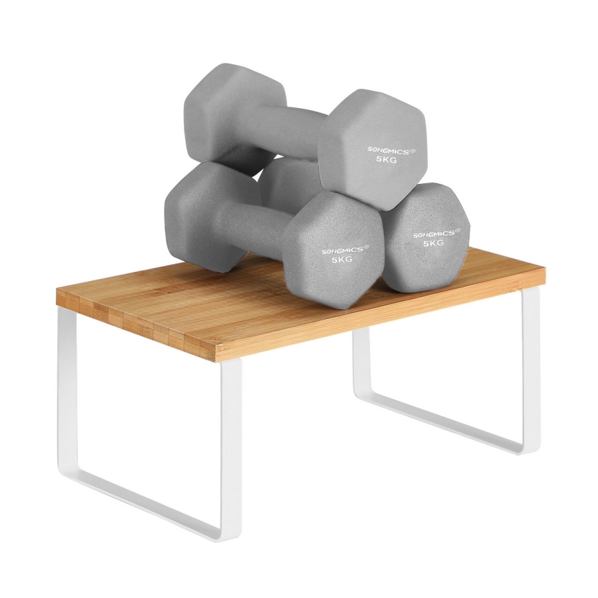 Set van 2 opbergplanken MARGE, wit/bruin
