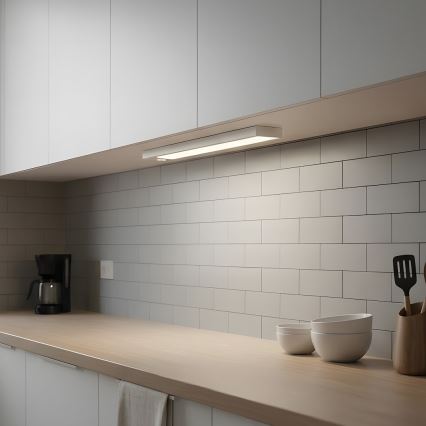 Set van 2 oplaadbare LED-meubelverlichting met bewegings- en schemersensor VIRO LED/1,2W/3,7V 800 mAh 3000/4000/6500K 30 cm wit