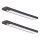 Set van 2 oplaadbare LED-meubelverlichtingen met bewegings- en schemersensor VIRO LED/1,2W/3,7V 800 mAh 3000/4000/6500K 30 cm zwart