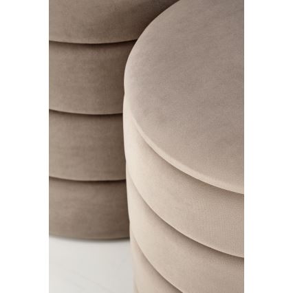 Set van 2 PAX-poefs Ø 33/40 cm taupe