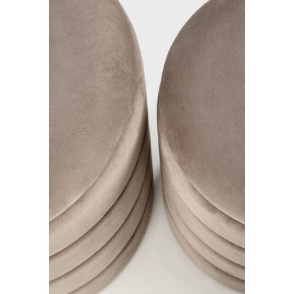 Set van 2 PAX-poefs Ø 33/40 cm taupe