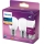 Set van 2 Philips P45 LED-lampen, E27, 2,2W/230V, 2700K