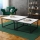 SET van 2 salontafels DUAL 76x76/66x66 cm zwart/wit