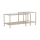 Set van 2 salontafels SARON 90x50 cm grijs/helder