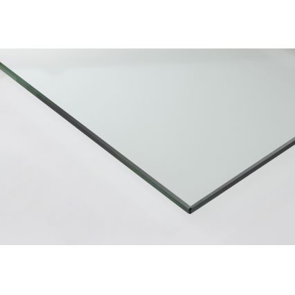 Set van 2 salontafels SARON 90x50 cm grijs/helder
