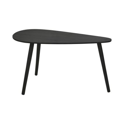 Set van 2 salontafels SOLE 60/80x30/40 cm zwart