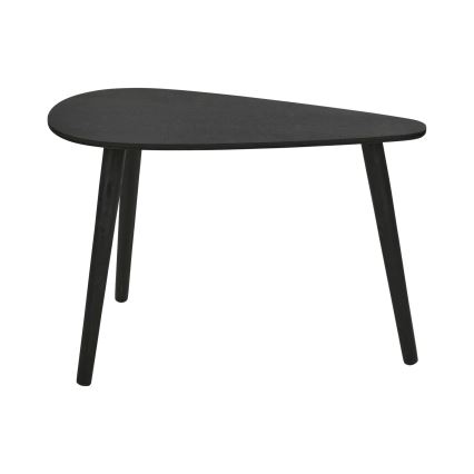 Set van 2 salontafels SOLE 60/80x30/40 cm zwart