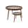 Set van 2 salontafels VERDE Ø 60/38 cm walnoot