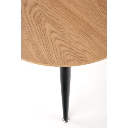 Set van 2 salontafels ZENYA eik/zwart