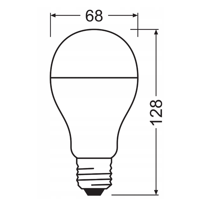 Set van 2 VALUE CLASSIC LED-lampen E27/19W/230V 2700K - Osram